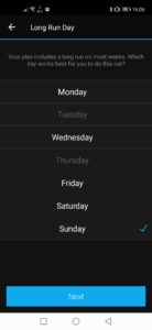 Define your long run day